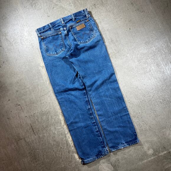 Y2K Wrangler 13MWZ Custom Patched Jeans 32x30 — Custom Hand-Stitched Work - Picture 2 of 9